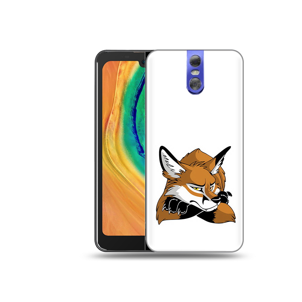

Чехол MyPads Tocco для Doogee BL7000 фокс, Прозрачный, Tocco