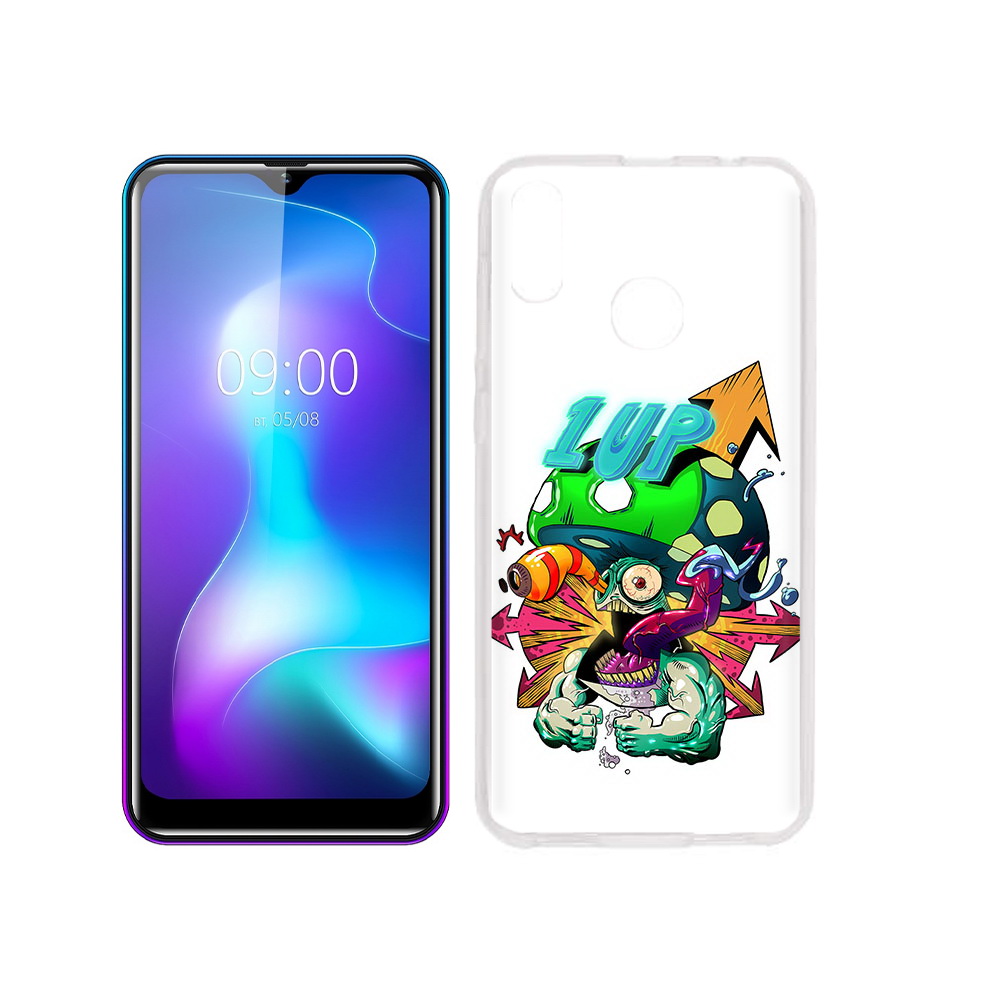 

Чехол MyPads Tocco для BQ 6042L сильный гриб абстракция, Прозрачный, Tocco