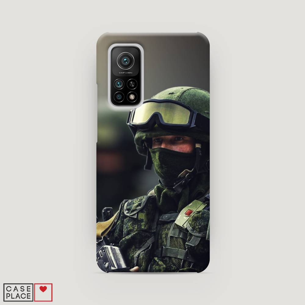 

Пластиковый чехол "Солдат" на Xiaomi Mi 10T Pro, 37720-4