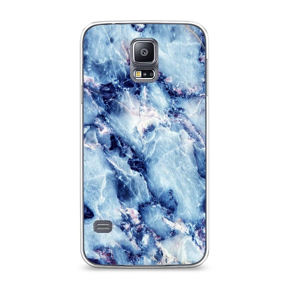 

Чехол на Samsung Galaxy S5 "Мрамор с синими прожилками", Синий, 24150-3