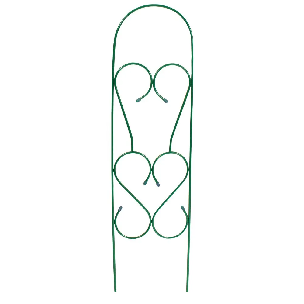 Шпалера садовая для вьющихся растений LOTOS Узорная 135 см, металл, зеленая