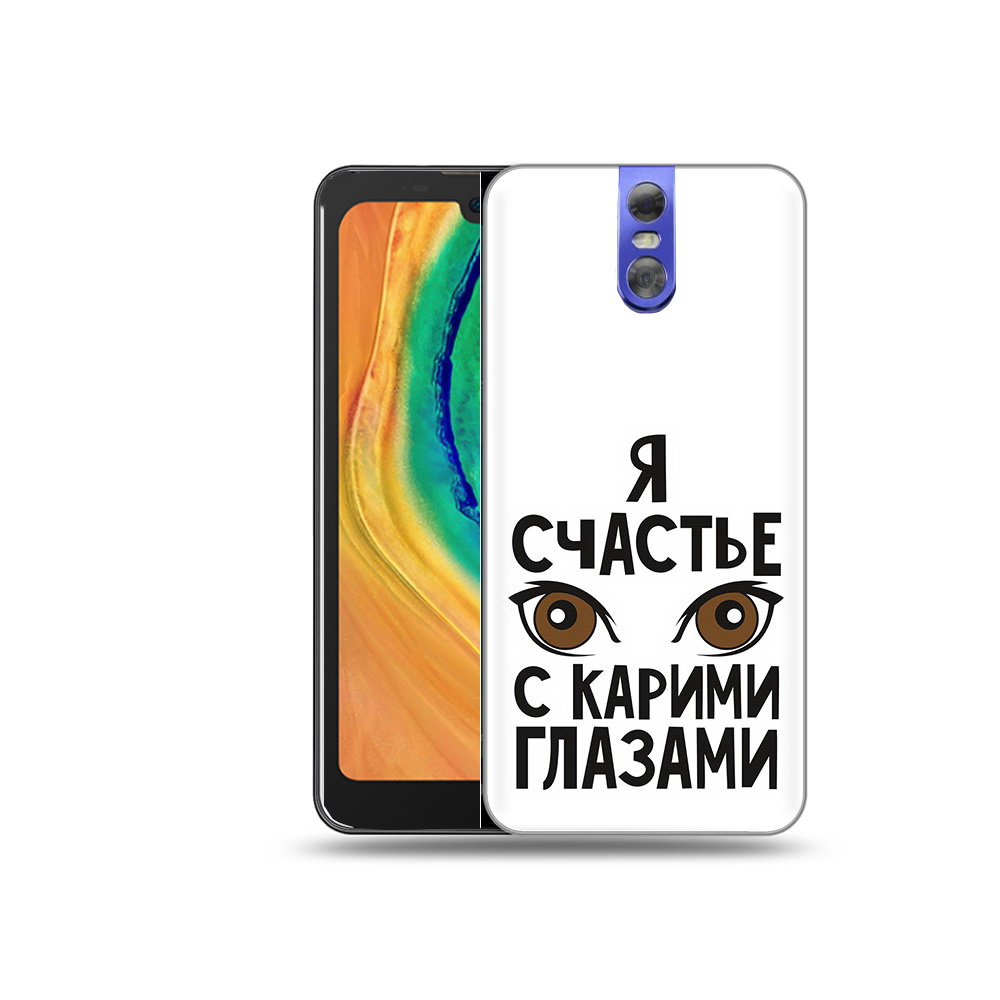 

Чехол MyPads Tocco для Doogee BL7000 счастье с карими глазами, Прозрачный, Tocco