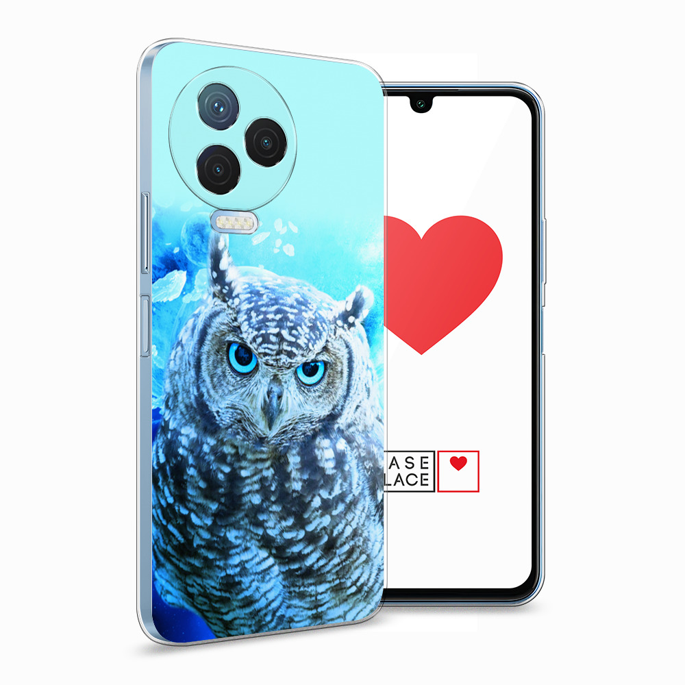

Силиконовый чехол Awog "Сова арт 7" для Infinix Note 12 Pro 4G, Голубой, 3102250-1
