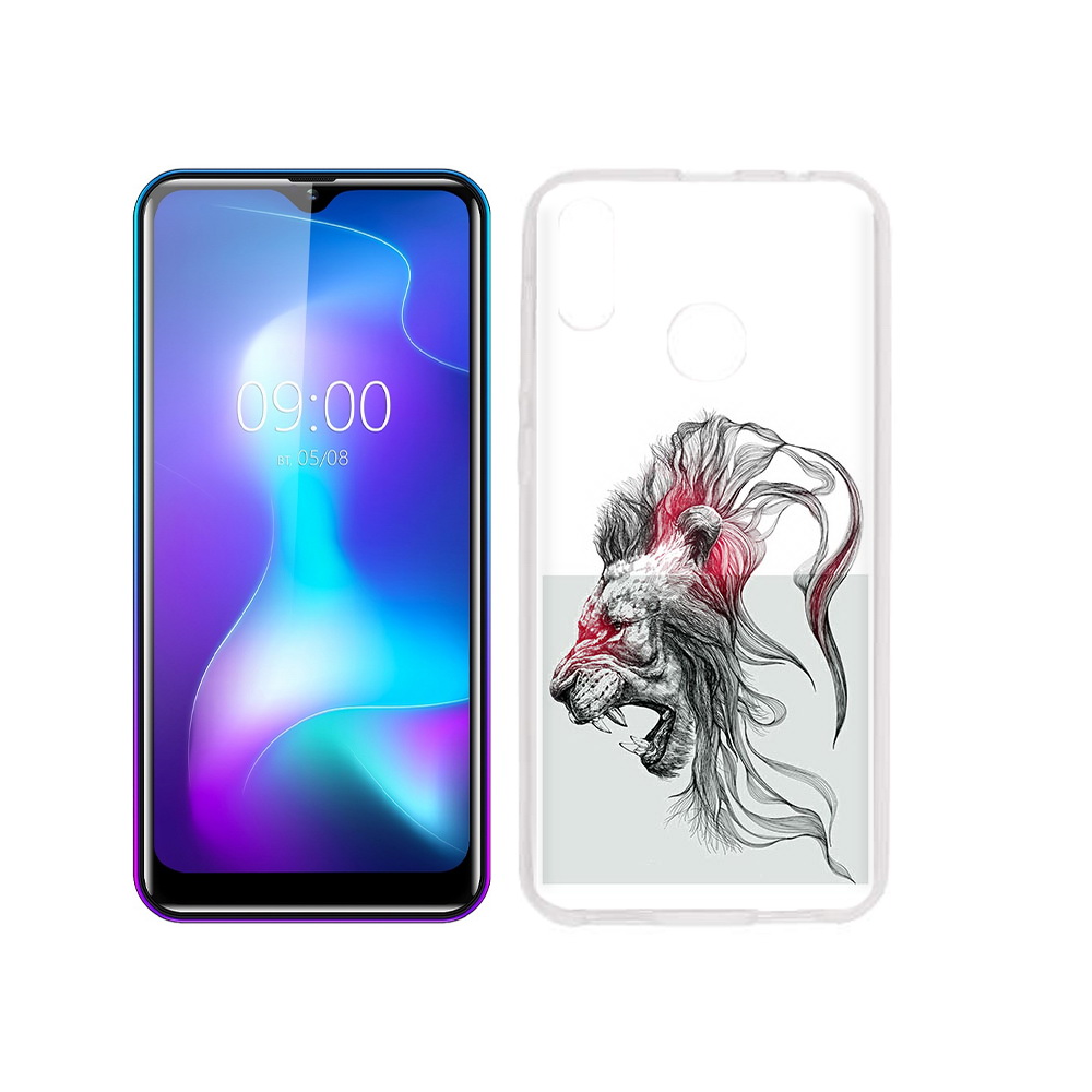 

Чехол MyPads Tocco для BQ 6042L разъяренный лев, Прозрачный, Tocco