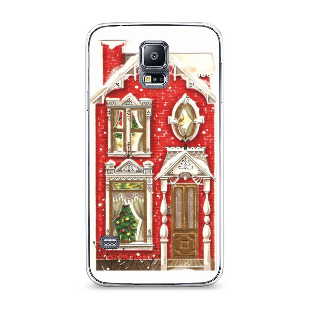 

Чехол на Samsung Galaxy S5 "Пряничный домик", Белый;красный;зеленый, 24150-5