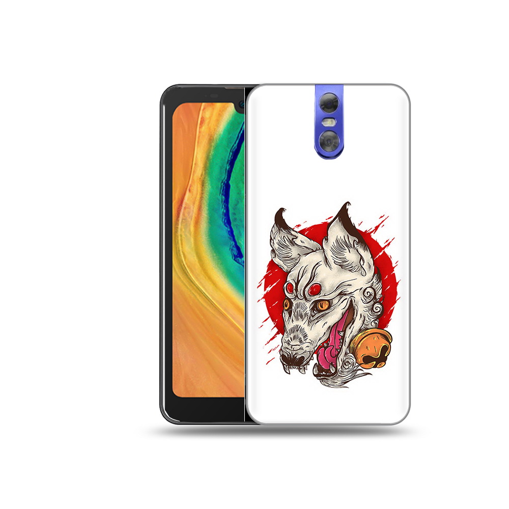 

Чехол MyPads Tocco для Doogee BL7000 страшная собака, Прозрачный, Tocco