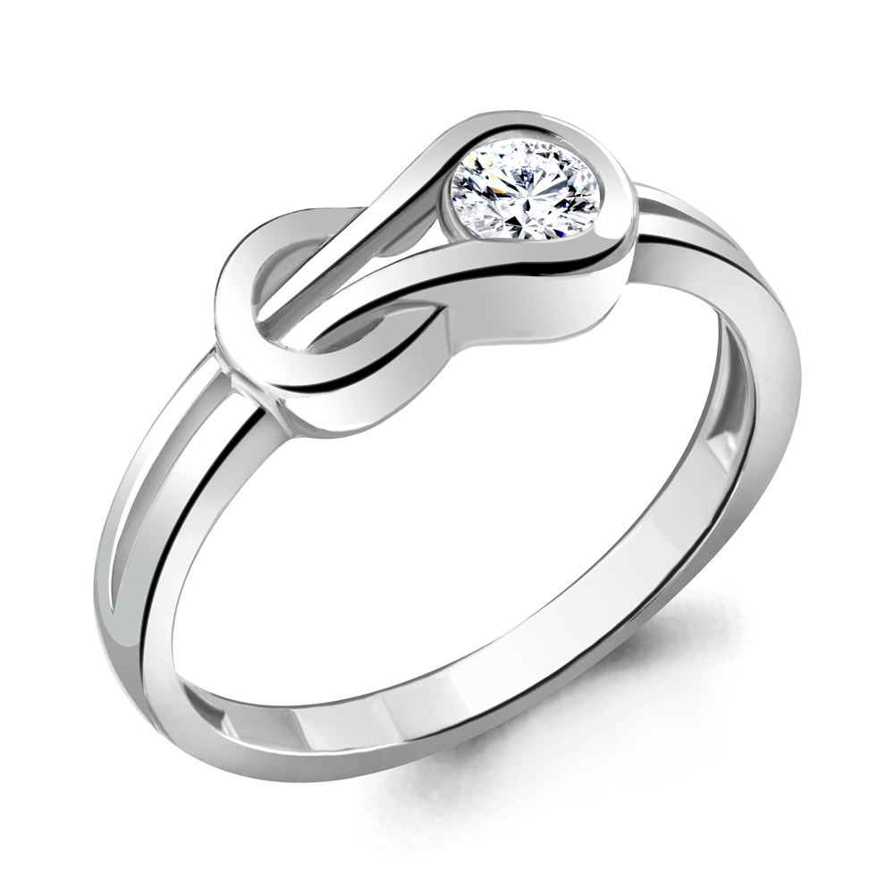 

Кольцо из серебра с фианитом Aquamarine Aquamarine 666571А_925_р р. 17, 666571А_925_р
