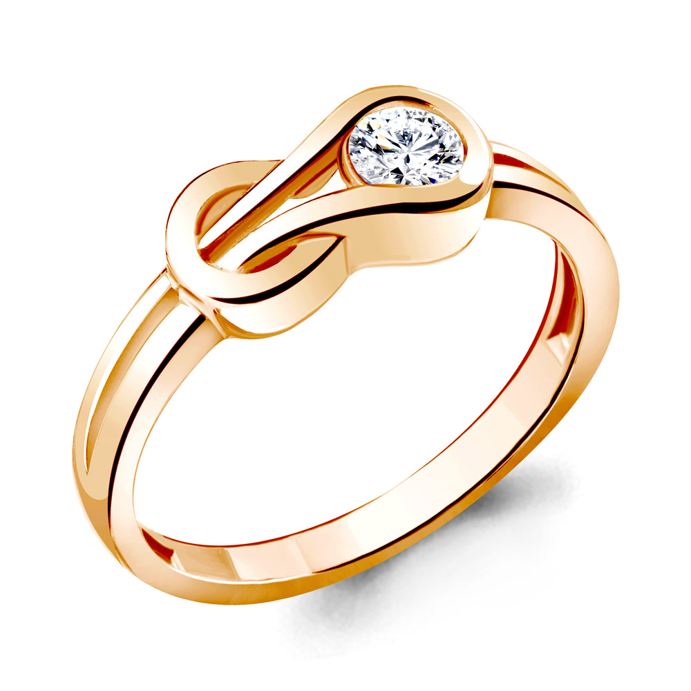 

Кольцо из серебра с фианитом Aquamarine Aquamarine 666571А_925_з р, 666571А_925_з