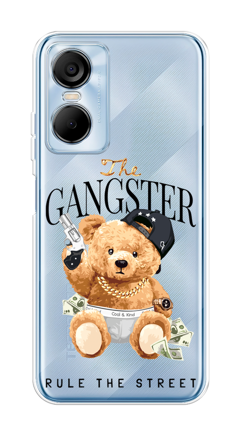 

Чехол на Tecno Pop 6 Pro "The Gangster", Бежевый;серый;черный, 302750-6