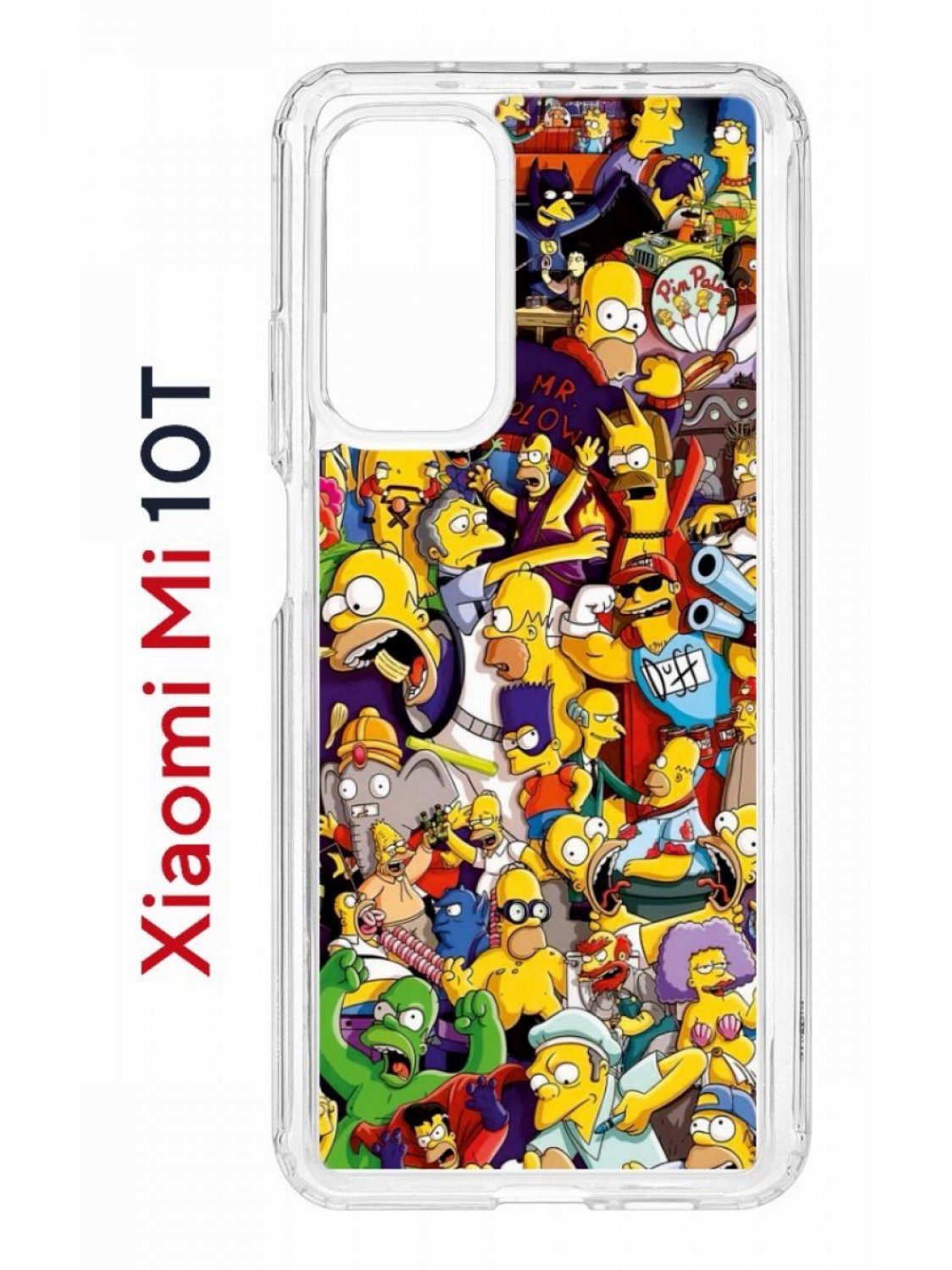 

Чехол на Xiaomi Mi 10T/Mi 10T Pro Kruche Print Симпсоны,противоударный бампер с принтом, Прозрачный;желтый;красный;фиолетовый, Ксиоми Ми 10Т,Ми 10Т Про