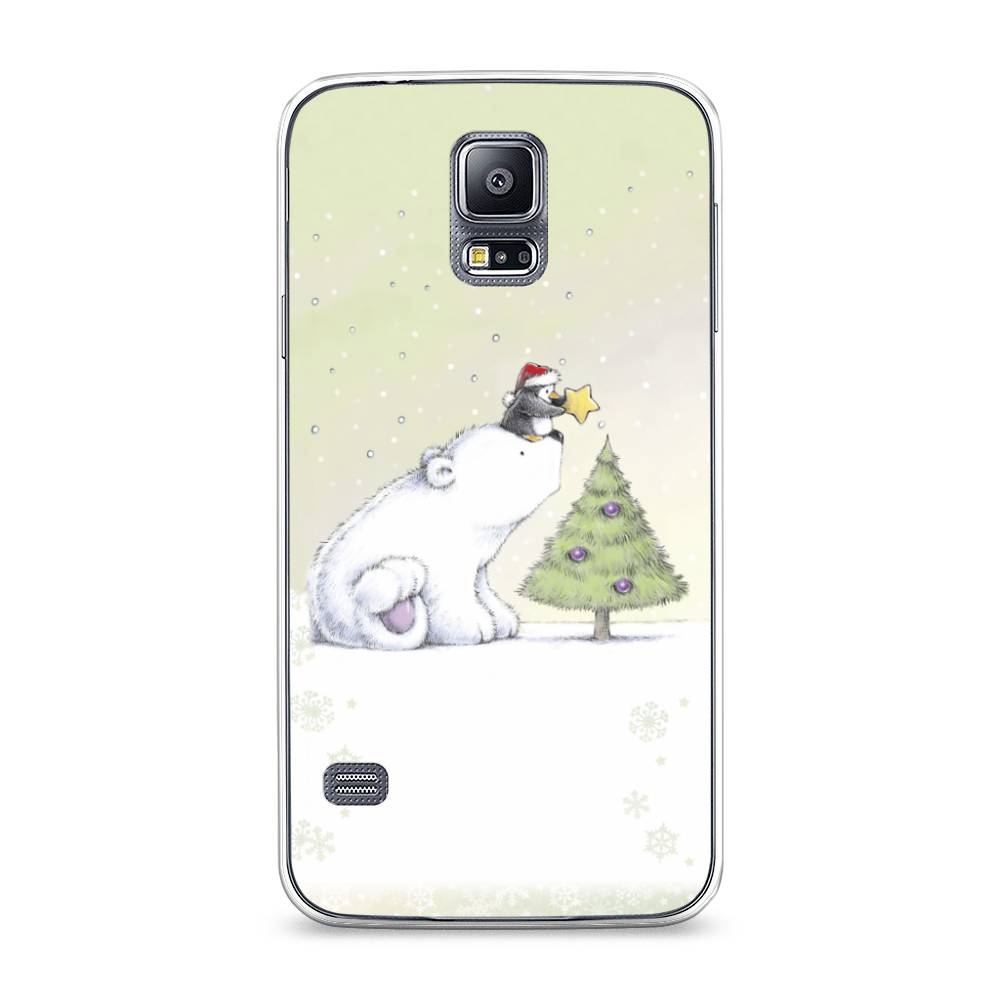 

Чехол на Samsung Galaxy S5 "Украшение елки", Белый;бежевый, 24150-5