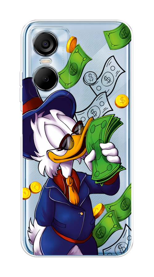 

Чехол на Tecno Pop 6 Pro "Scrooge McDuck with Money", Синий;зеленый;белый, 302750-6