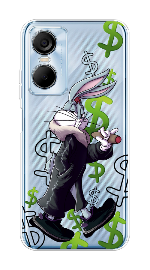 

Чехол на Tecno Pop 6 Pro "Rich Bugs Bunny", Зеленый;черный;голубой, 302750-6