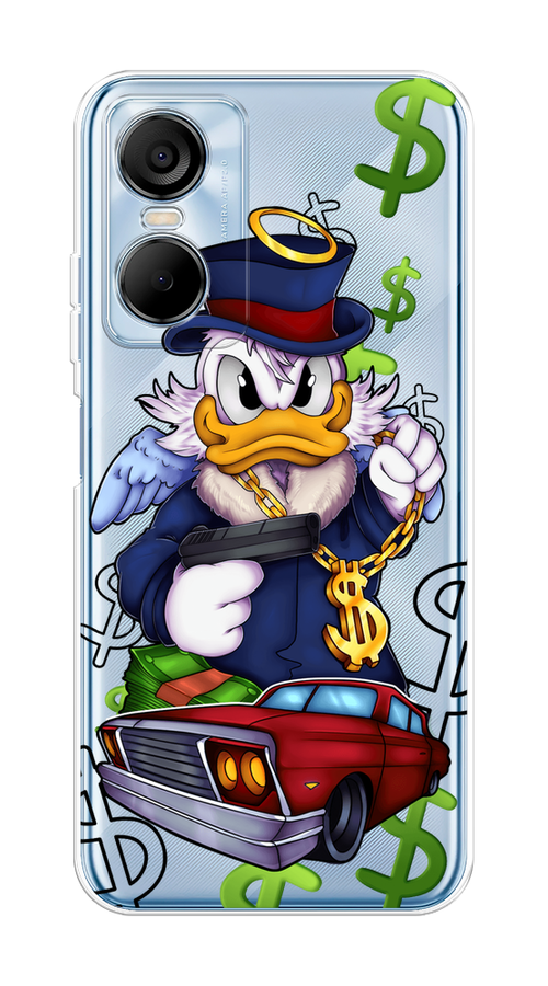 

Чехол на Tecno Pop 6 Pro "Scrooge McDuck with a Gold Chain", Красный;синий;белый, 302750-6