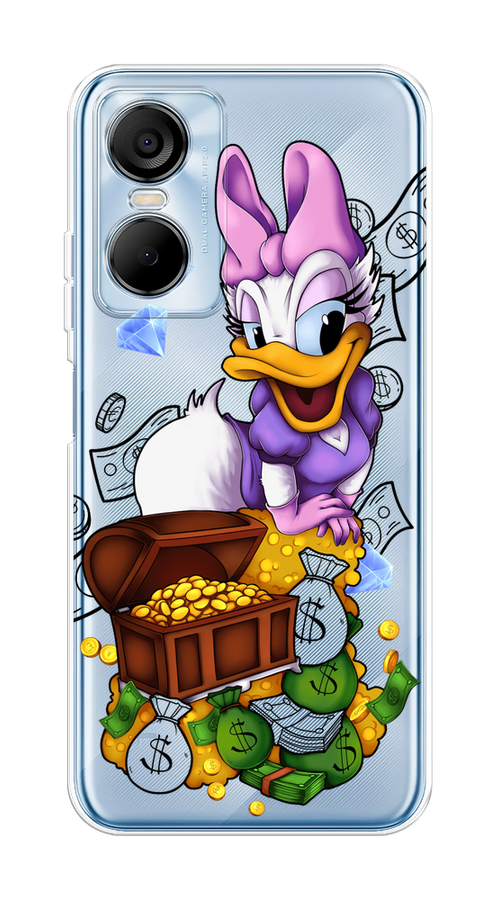 

Чехол на Tecno Pop 6 Pro "Rich Daisy Duck", Коричневый;белый;фиолетовый, 302750-6