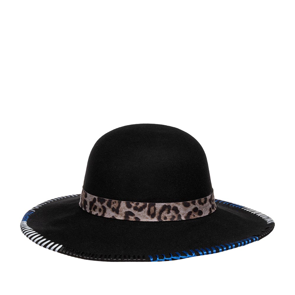 Шляпа женская Seeberger 18518-0 FELT FLOPPY черная, one size