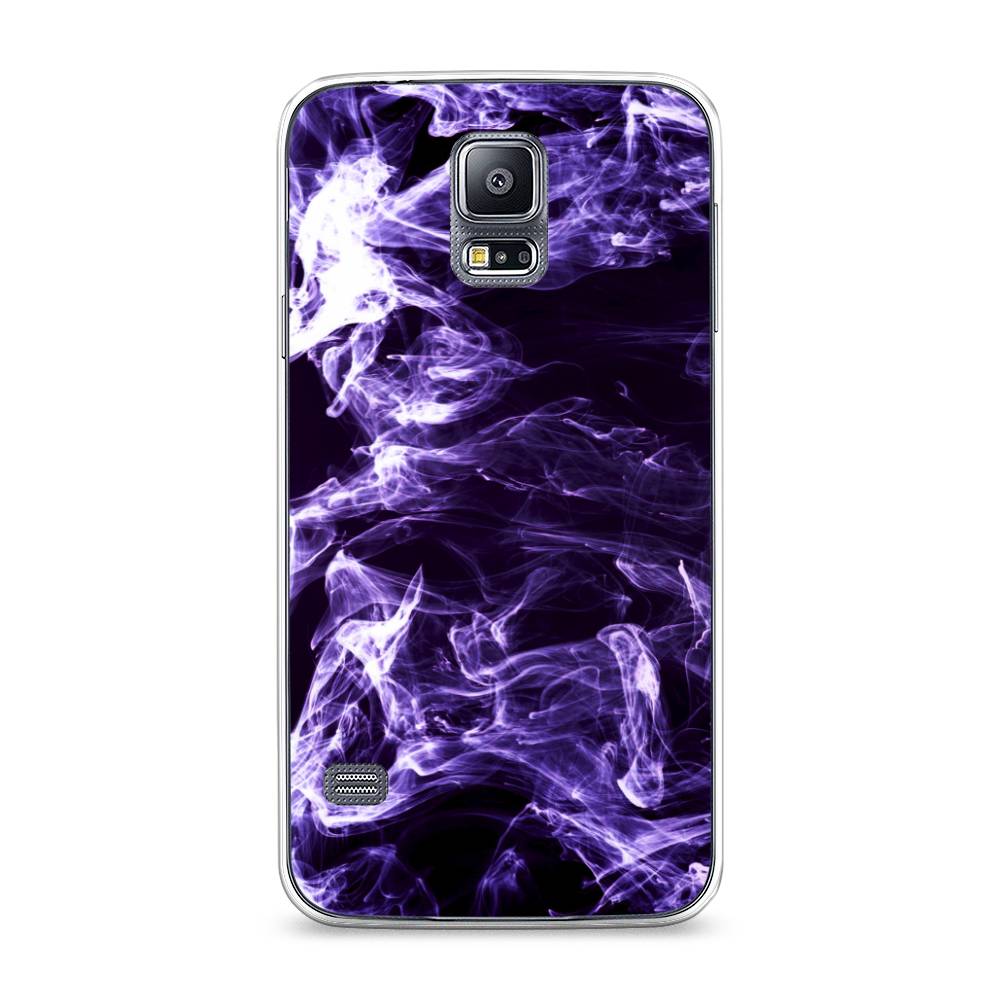 

Чехол на Samsung Galaxy S5 "Фиолетовый дым", Фиолетовый;белый;черный, 24150-3