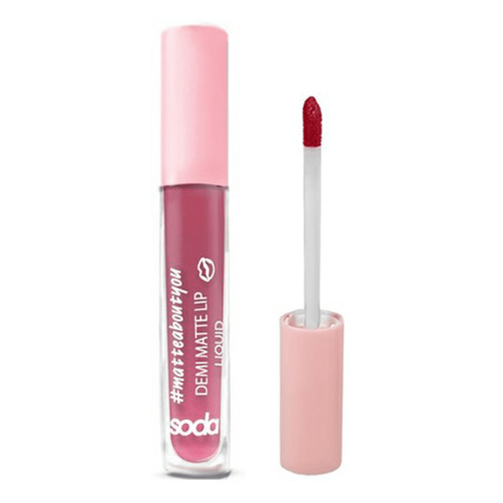 

Губная помада Soda Demi matte lip liquid матовая, жидкая, 007 pinky promise, 4 мл