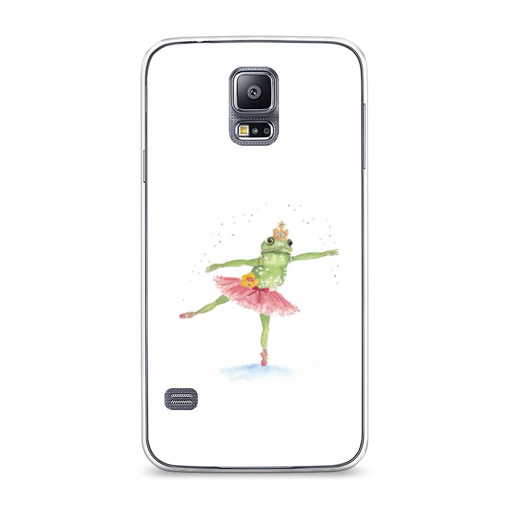 

Чехол на Samsung Galaxy S5 "Лягушка-балерина", Зеленый, 24150-4