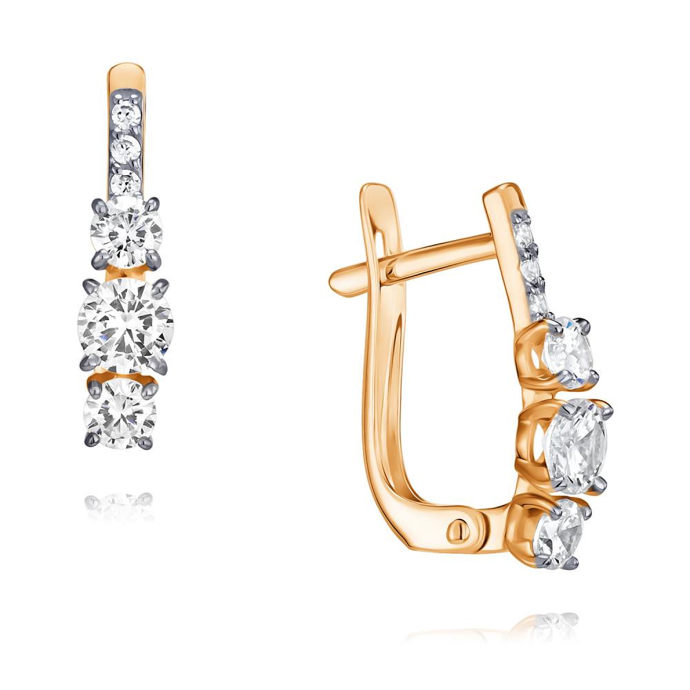 

Серьги из красного золота с фианитом ADAMAS 24039145/01-А50Д-72, 24039145/01-А50Д-72