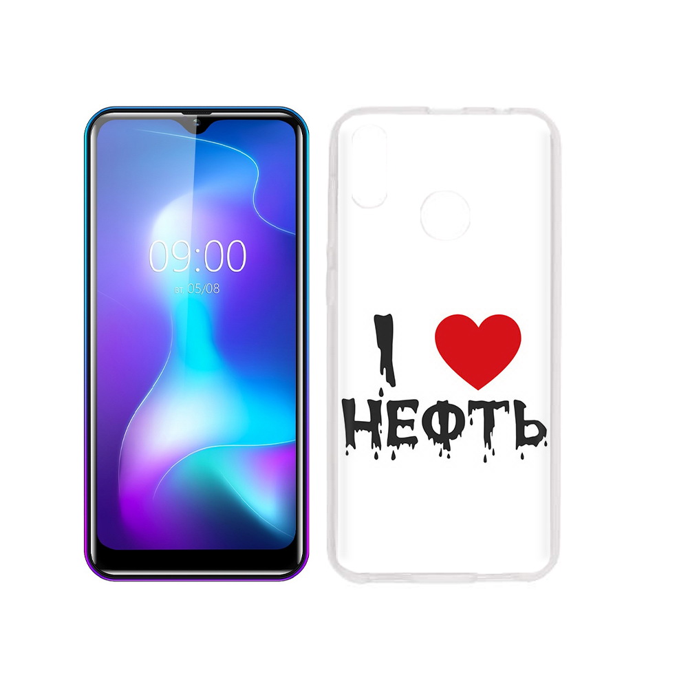 

Чехол MyPads Tocco для BQ 6042L нефть, Прозрачный, Tocco