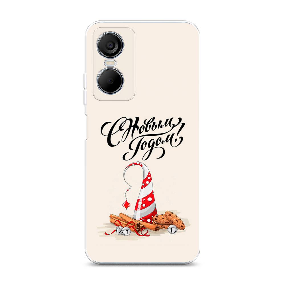 

Чехол на Tecno Pop 6 Pro "Подарки на Новый Год", Бежевый;красный;черный, 302750-5