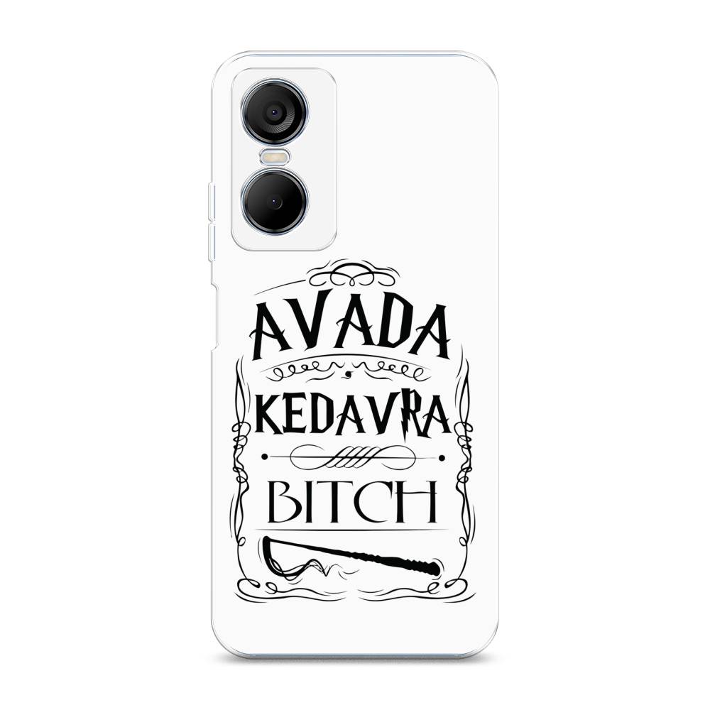 

Чехол на Tecno Pop 6 Pro "Avada kedavra bitch", Белый;серый;черный, 302750-6