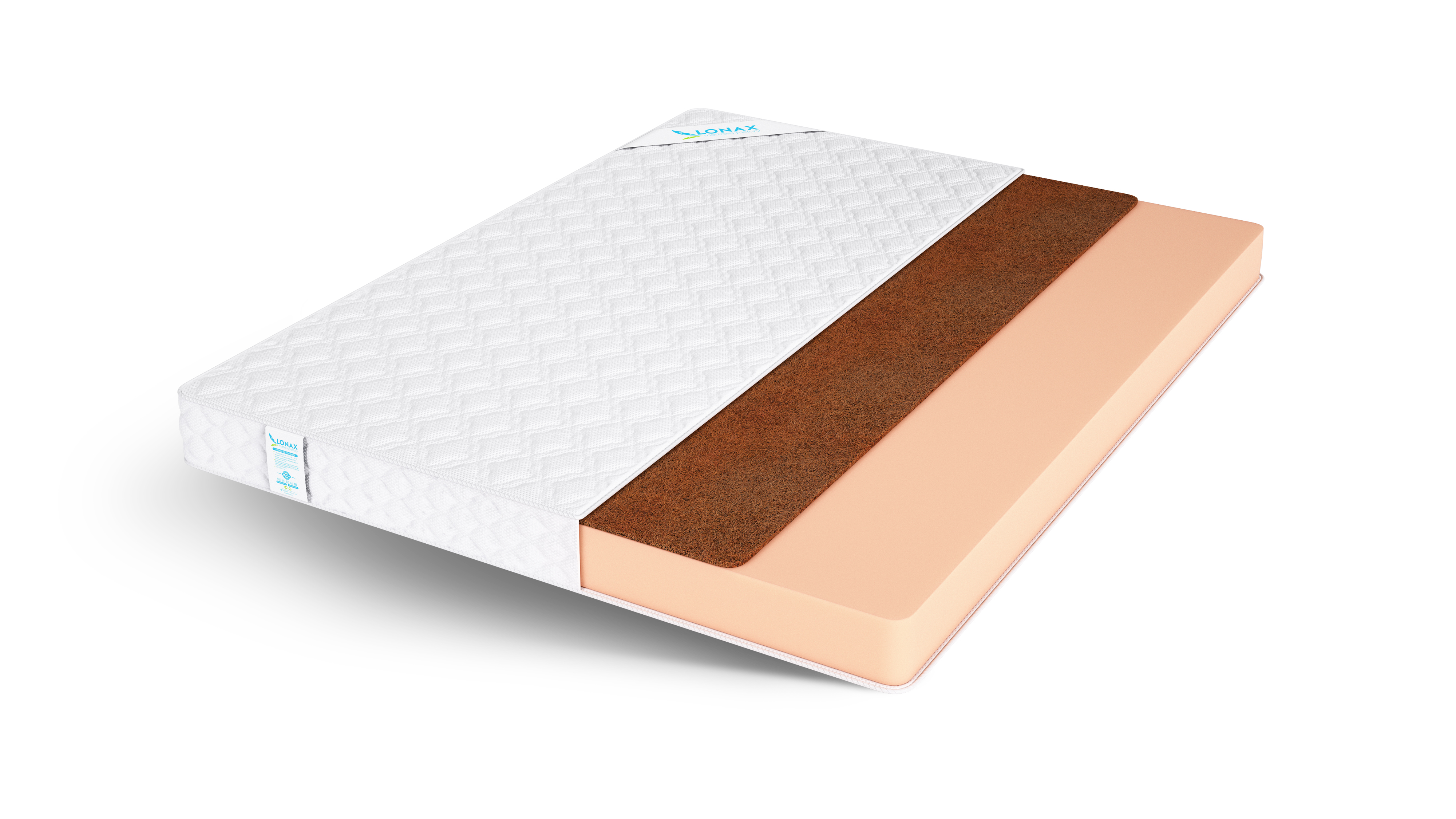 

Матрас беспружинный Lonax ROLL COCOS/chstds_lonLRC_125x195, Lonax ROLL COCOS