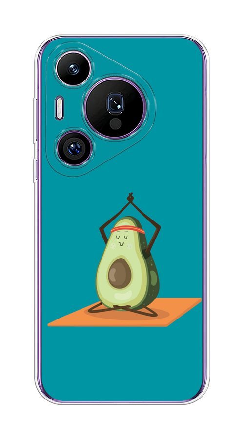 

Чехол на Huawei Pura 70 Pro/70 Pro Plus "Расслабься с авокадо", Бирюзовый, 6124450-1