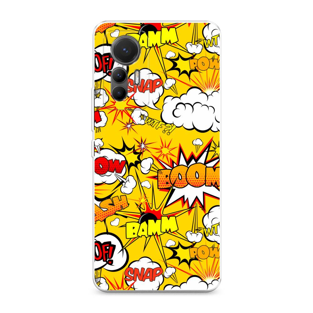 

Чехол на Xiaomi 12 Lite "Поп Арт эффекты", Желтый;белый;оранжевый, 315050-6