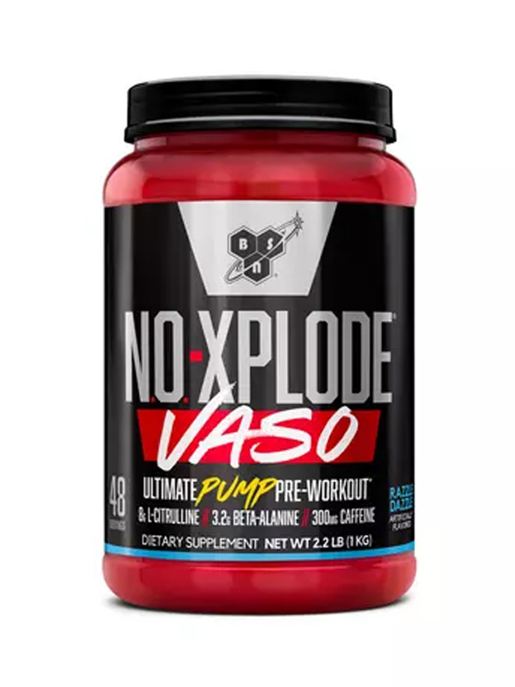 Предтренировочный комплекс BSN N.O. Xplode VASO, Фруктовое вино, 48 порций