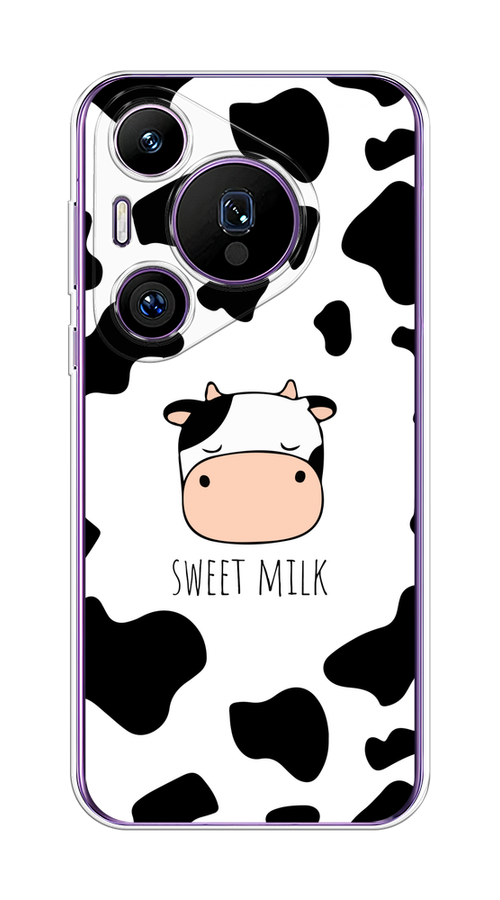 

Чехол на Huawei Pura 70 Pro/70 Pro Plus "Sweet milk", Розовый;белый;черный, 6124450-1