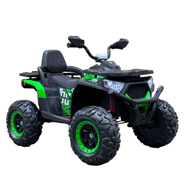 Электромобиль детский квадроцикл ATV NEL-007 зеленый полный привод 4WD