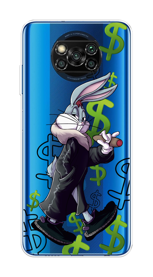 

Чехол на Poco X3/X3 Pro "Rich Bugs Bunny", Зеленый;черный;голубой, 310650-1