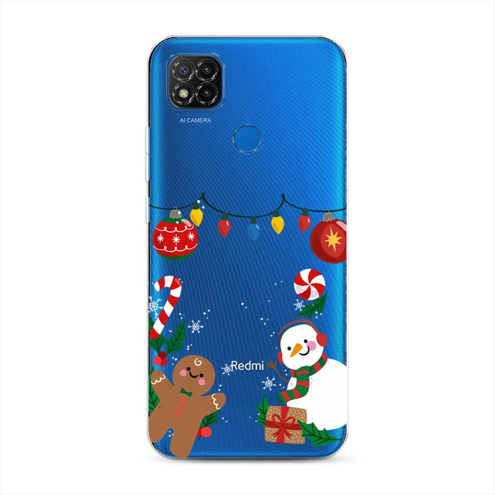 

Чехол для Xiaomi Redmi 9C "Новогоднее настроение", Коричневый;красный;зеленый, 39050-5