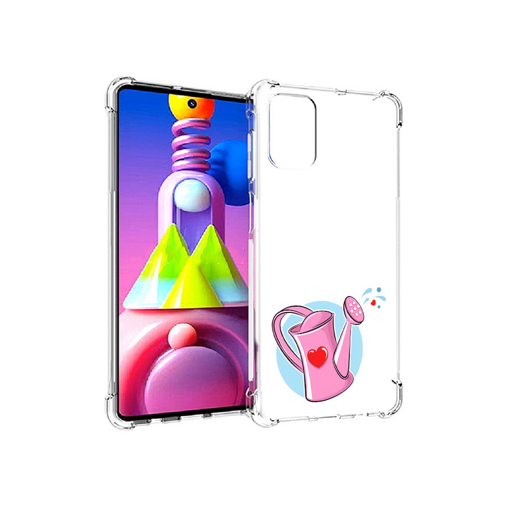 

Чехол MyPads Tocco для Samsung Galaxy M51 Лейка любви 14 февраля (PT156838.490.103), Прозрачный, Tocco