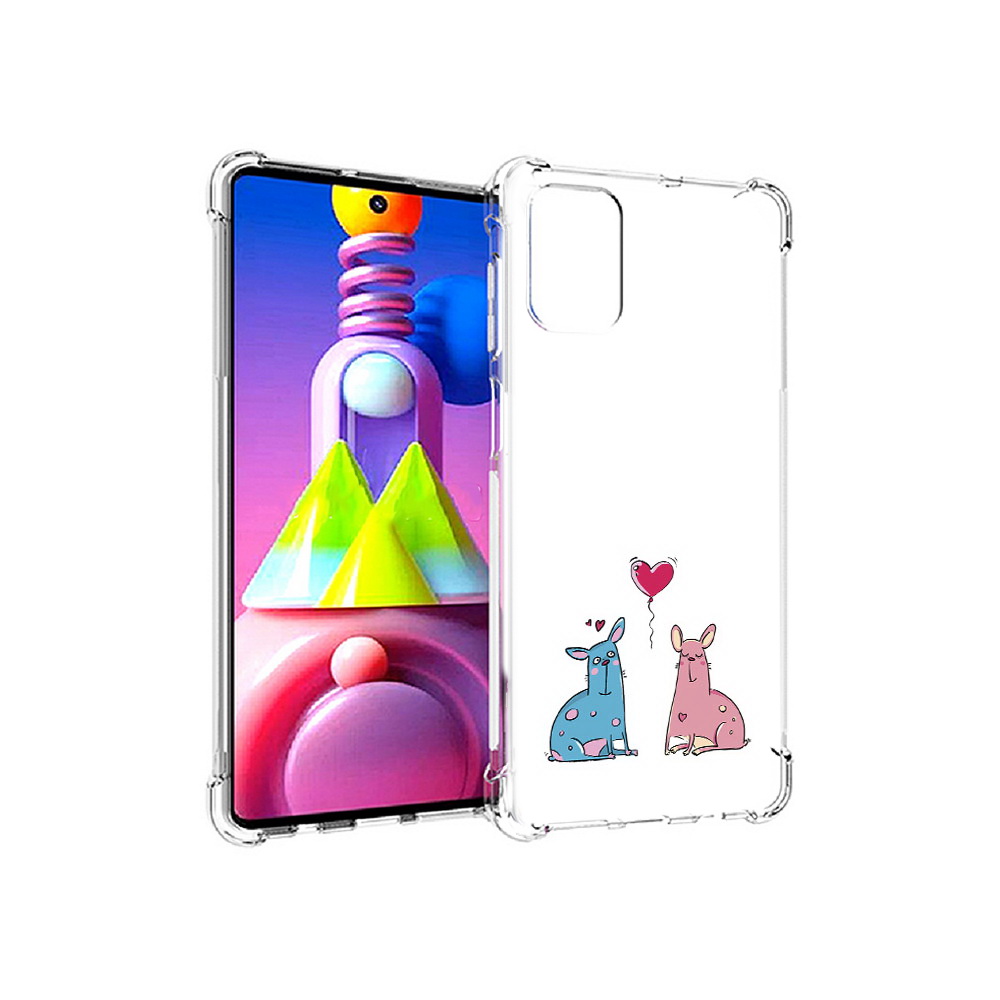 

Чехол MyPads Tocco для Samsung Galaxy M51 Лама любовь (PT156838.490.102), Прозрачный, Tocco