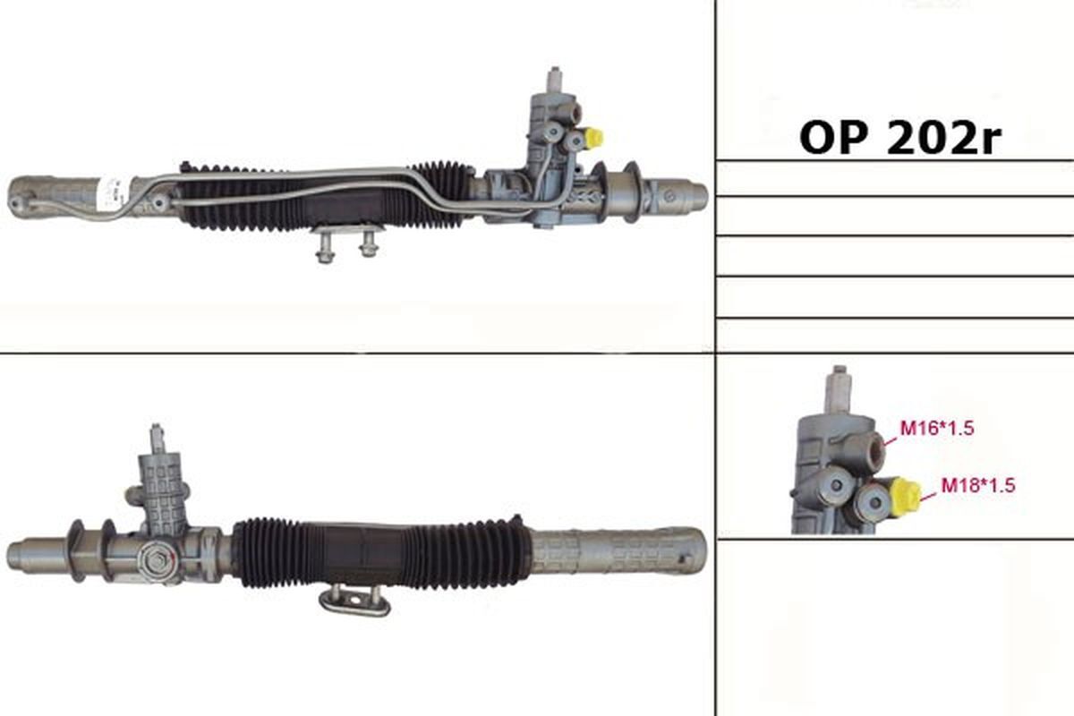 

Рулевая рейка ZF PSGOP202R OPEL Ascona C 1981-1988, SAAB 44442 1998-2002, PSGOP202R, PSGOP202R