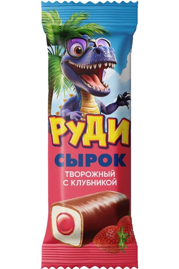 

Сырок творожный Руди Клубничный БЗМЖ 40 г