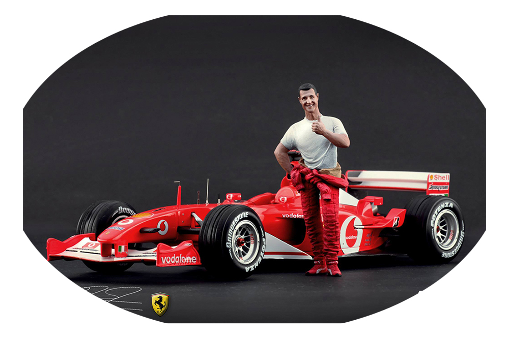 

Фигурка коллекционная michael schumacher ferrari ручная работа в масштабе 1:18 михаэль шум, Красный