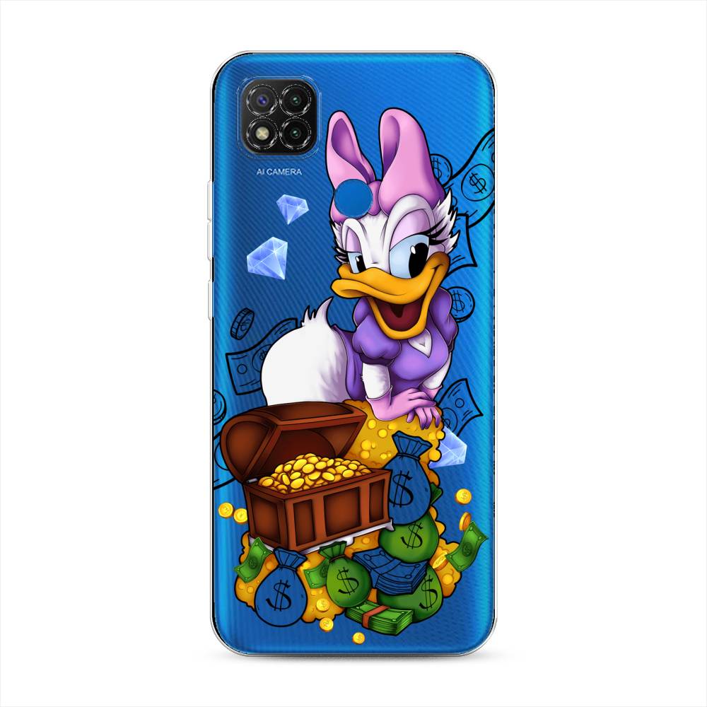 

Чехол на Xiaomi Redmi 9C "Rich Daisy Duck", Коричневый;белый;фиолетовый, 39050-6