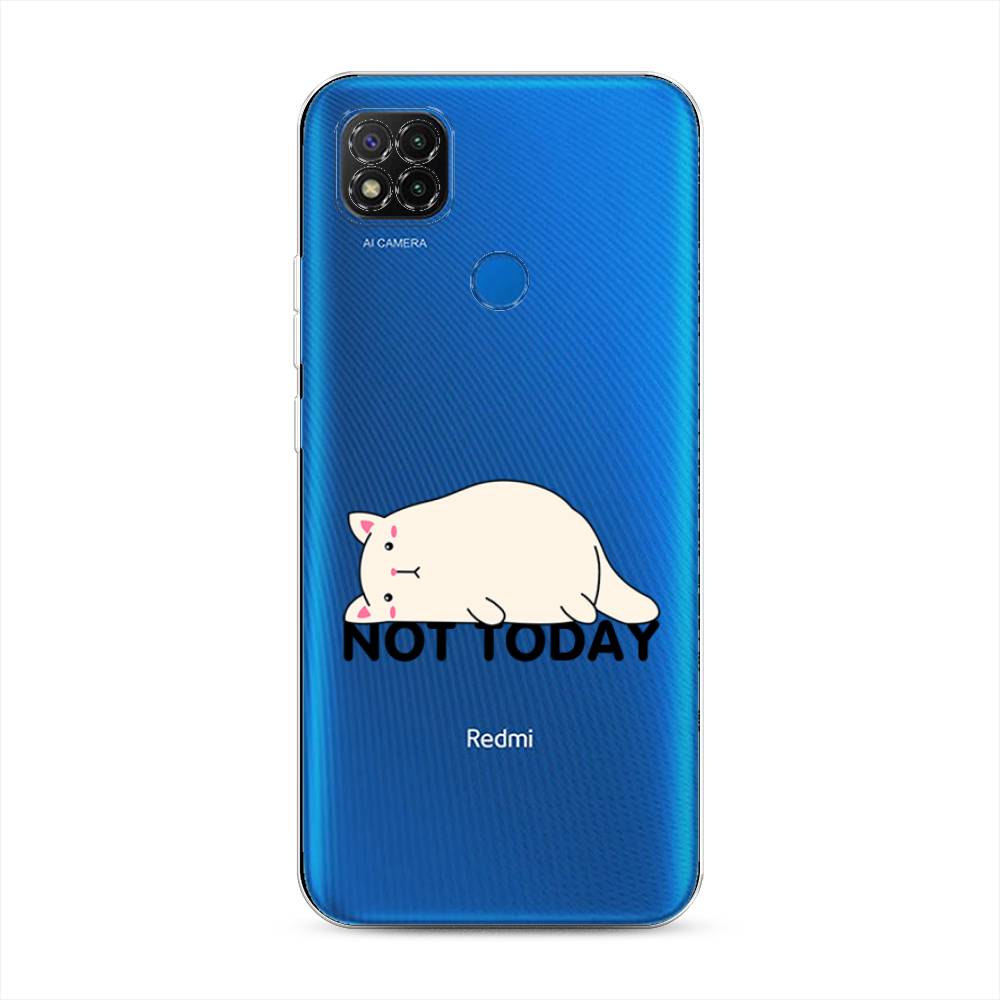 

Чехол на Xiaomi Redmi 9C "Cat not today", Белый;розовый;черный, 39050-1