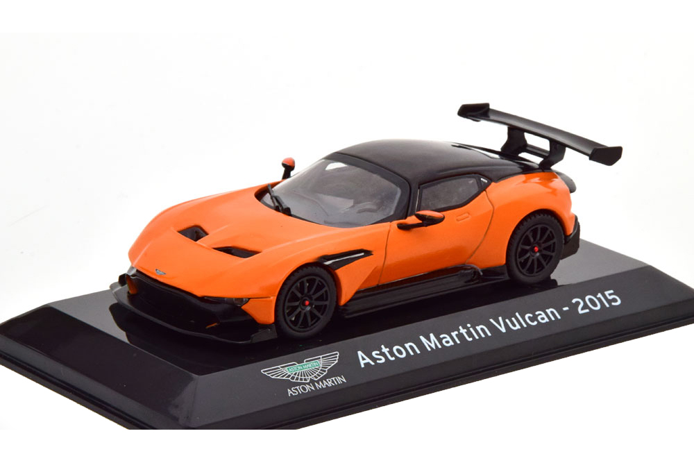 Модель коллекционная ALTAYA Aston martin vulcan 2015 orange black