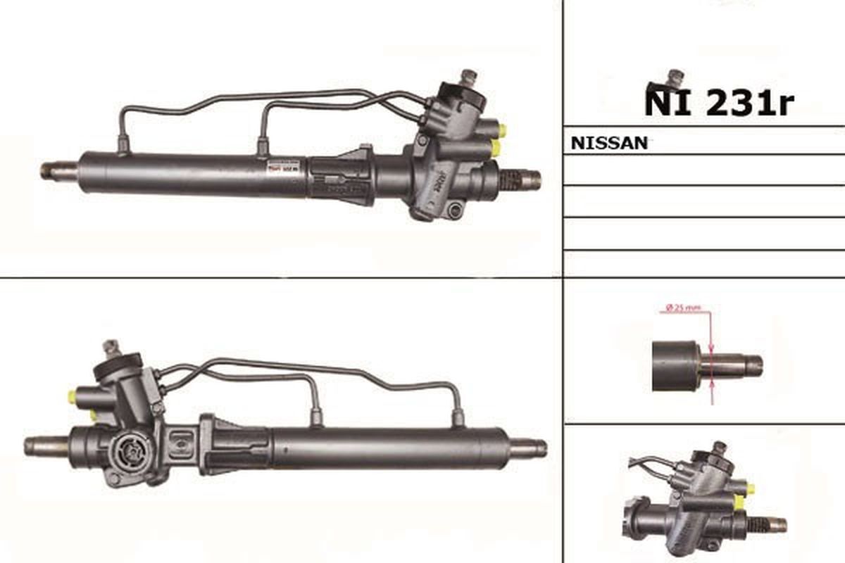 Рулевая рейка TRW PSGNI231R с ГУР PSGNI231R NISSAN BLUEBIRD (910) 1980-1983