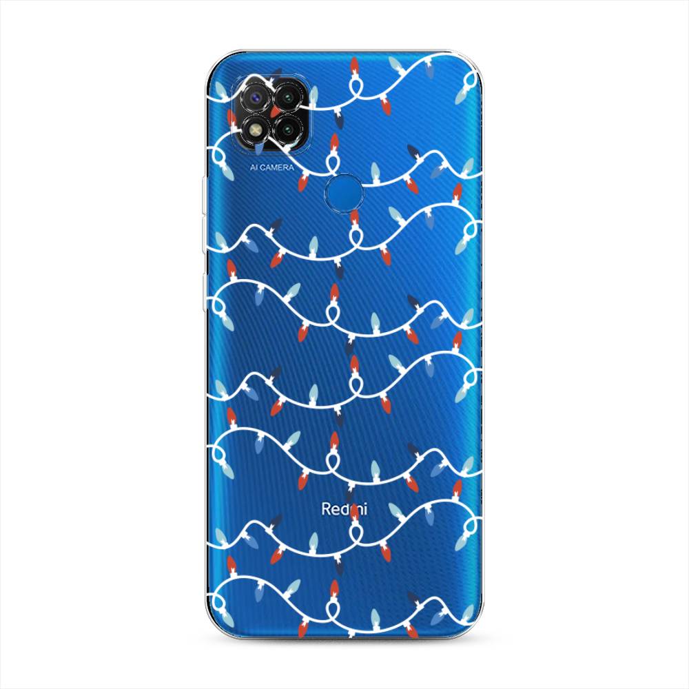 

Чехол на Xiaomi Redmi 9C "Разноцветная гирлянда", Белый;красный;синий, 39050-5