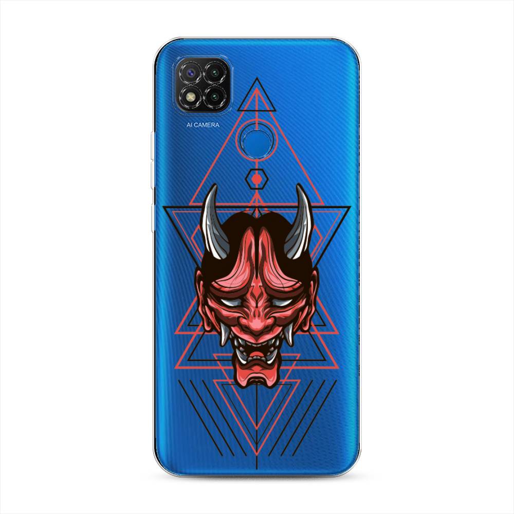 

Чехол для Xiaomi Redmi 9C "Hanya Oni mask", Серый;красный;черный, 39050-4