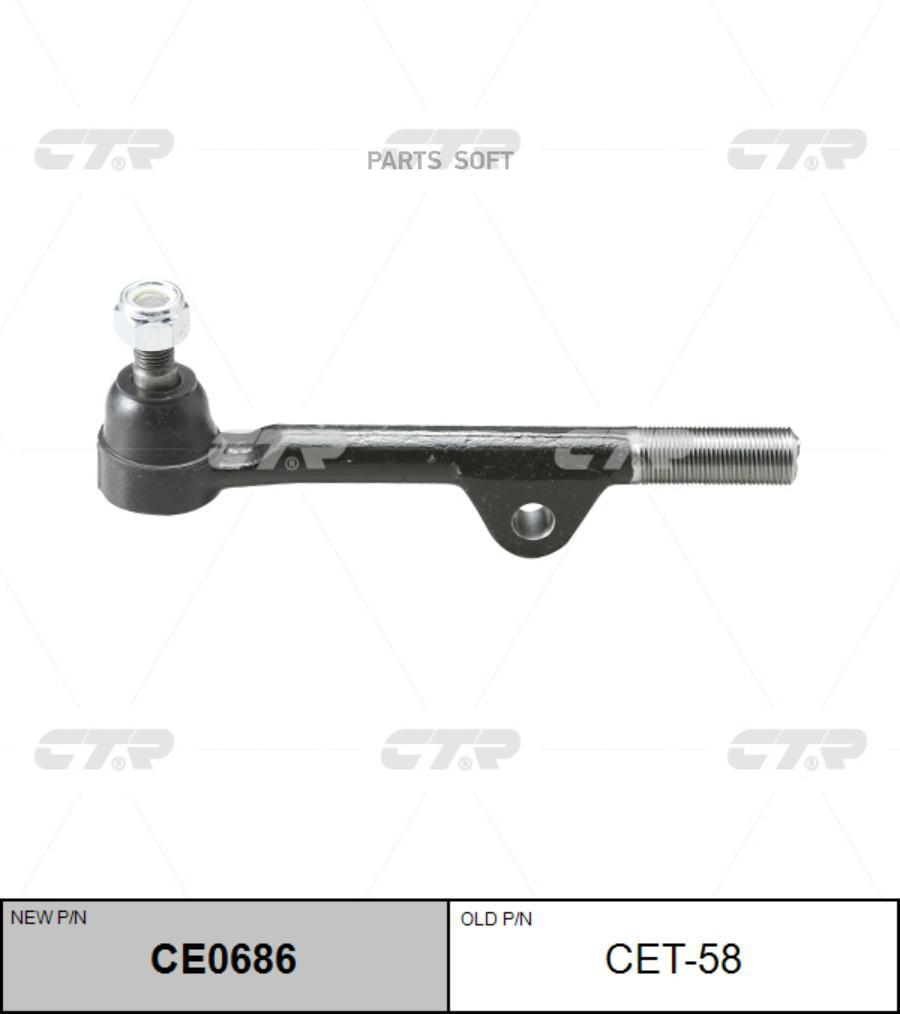 

Наконечник Рулевой (Старый Cet58) CTR CE0686