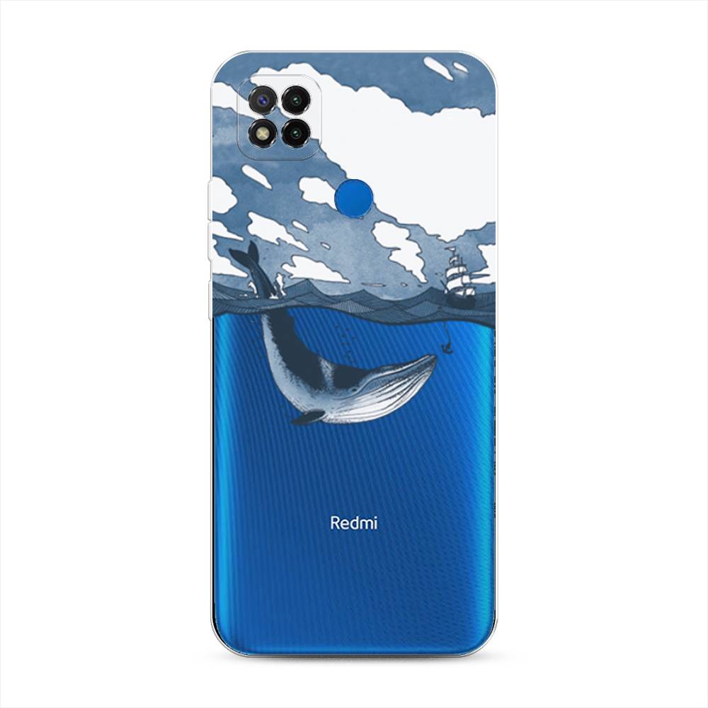 

Чехол на Xiaomi Redmi 9C "Большой кит", Синий, 39050-1