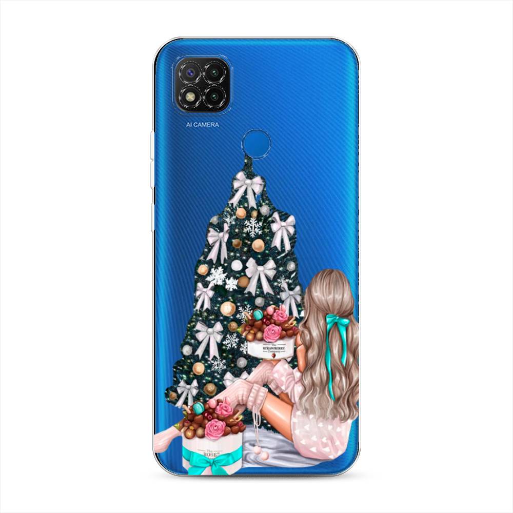 

Чехол для Xiaomi Redmi 9C "New Year", Зеленый;бежевый;голубой, 39050-5