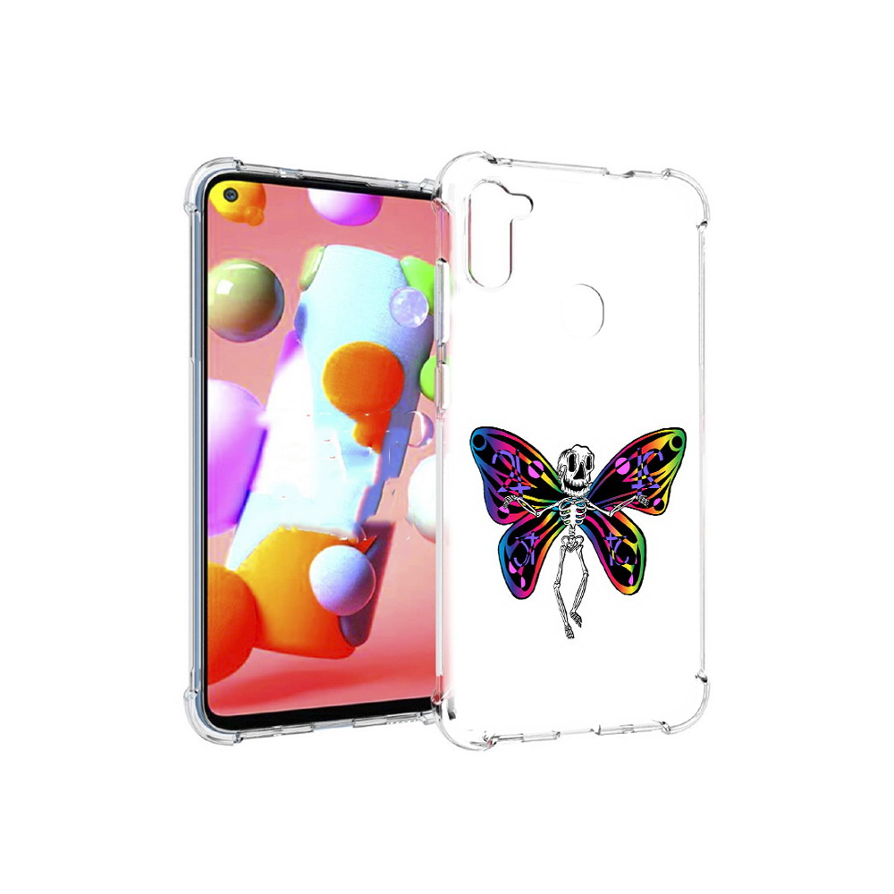

Чехол MyPads Tocco для Samsung Galaxy M11 эффект бабочки (PT147121.487.701), Прозрачный, Tocco